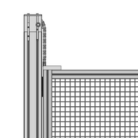 56-300-1 MODULAR SOLUTIONS DOOR PART PARALLEL GLIDE-ROLL ELEMENT